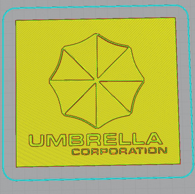 Download STL file Umbrella Corporation logo for wall • 3D printer ...