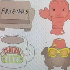 friendssss.jpg Fichier STL Friends Cookie cutters・Plan pour impression 3D à télécharger