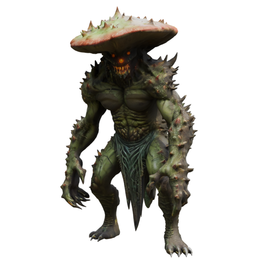 fungusmonster 3D Model | PolyJet Ready | Full Color PLY