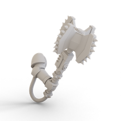 Iron-Warrios-1-Hand-Mace-1.png Fichier STL Masse Graviton de la Légion (Iron Warriors)・Modèle pour impression 3D à télécharger