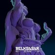 13.jpg Girl Tiefling Sorcerer in Dynamic pose 3D print model