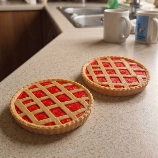 Pastafrola / Pastafrola Tart 3D Print Model - Quince Jam Pie - Fake Food