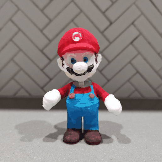 Mario Bobble Head 3d printed spring 3D model