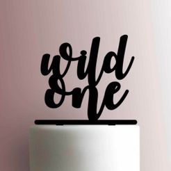 JB_Wild-One-225-A120-Cake-Topper.jpg Archivo STL TOPPER WILD ONE・Design para impresora 3D para descargar
