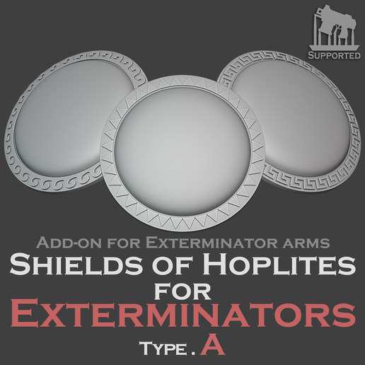 🛡️ Hoplites Shield for Exterminators Type.A・ 3D File for 3D printing・Cults