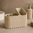 Ribbed-Bathroom-Organizer1.png Ribbed Bathroom Organizer