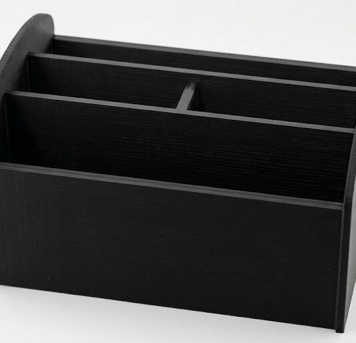 Sleek Multi-Slot Coffee Table & Desk Organizer - Modern Low-Profile Caddy
