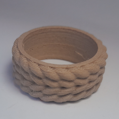 3D printable jewelry ring.
