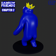 44444.png BLUE FROM ROBLOX RAINBOW FRIENDS CHAPTER 2 ODD WORLD | 3D FAN ART