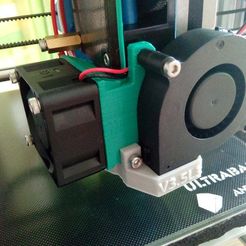 IMG_20190606_151515.jpg Archivo STL gratis E3D V6 (Clon) Montaje de ventilador de 40mm・Modelo para descargar y imprimir en 3D