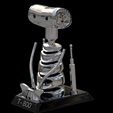 T 09.jpeg Terminator T-800 Skull Bust 3D Print Stl Model Diorama 3D print model