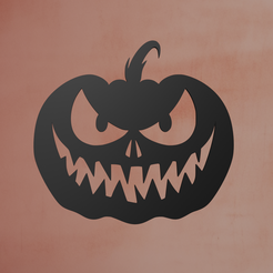 Jack-o-Lantern-2-2.png Fichier STL Art mural Jack-o-Lantern・Objet imprimable en 3D à télécharger