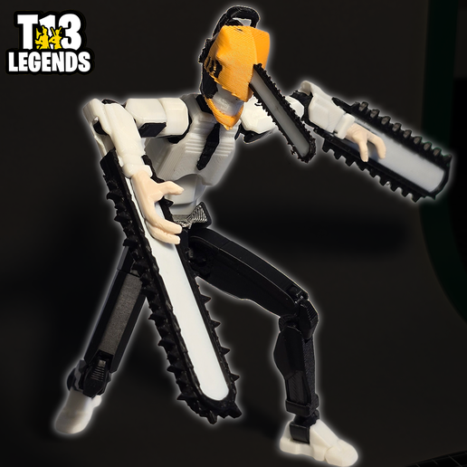 🪚 Chainsaw Man Denji Inspired T13 Legends Dummy 13 Figure・ 3MF