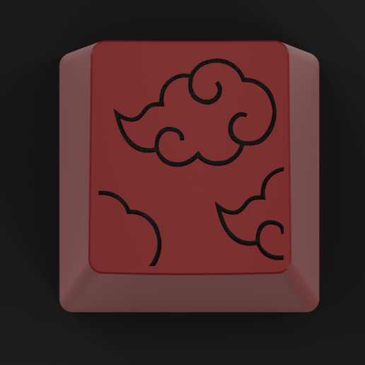 akatsuki-cloud1.png Mangekyo sharingan Naruto themed Artisan keycap set