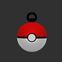 pokeball-kaychain.jpg Archivo STL Llavero - Pokeball・Objeto de impresión 3D para descargar
