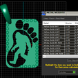 Screenshot-2025-03-04-122624.png Bigfoot Silhouette Fußabdruck Hundemarke - 18K Gold & Diamant Sasquatch Anhänger