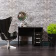 DSC_3016.jpg Office Swivel Chair -1:12 scale modern furniture for dollhouses