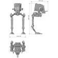 3 views.jpg Star Wars ATST Walker - Ready to print - with instructions