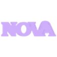 Nova Name .stl Nova Name plate / Personalized name sign / kids room sign / locker sign/ Cake topper/Magnet