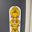 PXL_20250622_012826209.jpg Rubber Ducky See No Evil, Hear No Evil, Speak No Evil Single Light Switch Cover