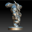 YUOJK.png Horned Goat Warlord – Ultra‑Detailed 3D Printable Fantasy Beast Warrior