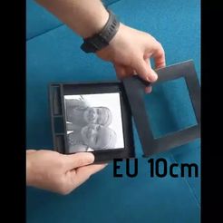 frame-v3-eu.jpg STL file Base Frame for ceramic tiles 10x10 cm with changeables fronts. Easy to print.・Model to download and 3D print
