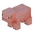 pixel-art-pig-3d-print-voxel-stl-iso.jpg Pixelated Pig - Cochon - STL File - Pixel Art 3D Model - 3D Printing - Support-Free - Magnetic Assembly - Creature - Minecraft