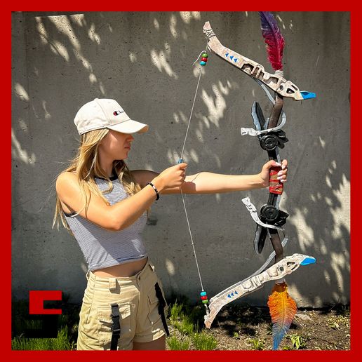 Aloy’s Bow Horizon Prop Replica Cosplay - 3D model önizlemesi