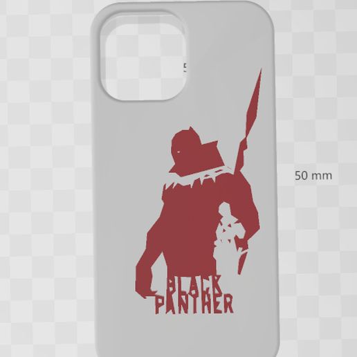iPhone 13 Case Pro Max-Black Panther 3D model