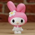mymelody04.png My Melody 3 models Easy Print Hello Kitty Sanrio