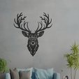 Elk.png Deer Wall Art