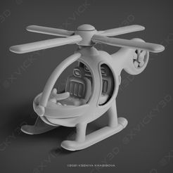 Heli.3.jpg Download STL file Helicopter "Heliquito" • 3D print object, XVicky3D