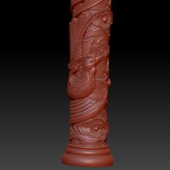 Phoenix-Column.jpg STL file Phoenix Column 2・3D print object to download