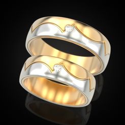 Wedding-ring-86-1.jpg Fichier STL Anneau de mariage 86・Modèle imprimable en 3D à télécharger
