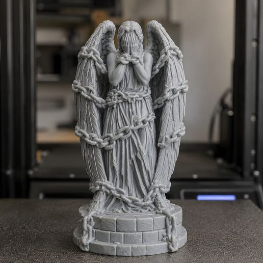 Chainbound Weeping Angel 3D Print Model