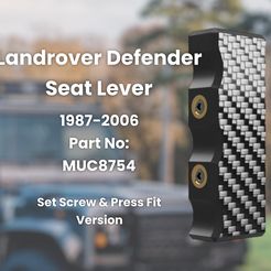 Landrover-Defender-Seat-Lever-Handle-1987-2006.jpg Land Rover Defender Front Seat Tipping Release Knob (1987-2006) - Dual Version Pack - MUC8754