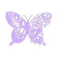 Cuerpo1.stl Minimalist Geometric Butterfly Painting