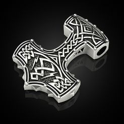 Hammer-Torah-pendant-amulet-2-1.jpg Archivo STL Amuleto de la Torá del Martillo 2・Objeto para impresora 3D para descargar, Artchahur