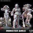 PRE-SUPPORTED gore eon od MONSTER aT ee ey Monster Girls! Mini Pack