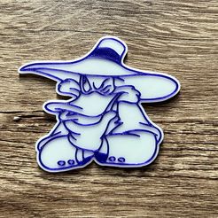 IMG_3868.jpeg Fichier STL gratuit Aimant Darkwing Duck (aimants 8x3mm)・Plan pour impression 3D à télécharger