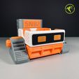 snb2_orange.jpg STL file SNB2: Sticky Note Bot (Snib) - Desktop Organizer・Template to download and 3D print