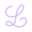 L_linotype_manuscrit_majuscule_alphabet.stl handwritten typography