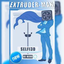 66207958_1363372670503690_734372573629906944_n.jpg Download free OBJ file Extruder-Man! • 3D printing model, Selfi3D