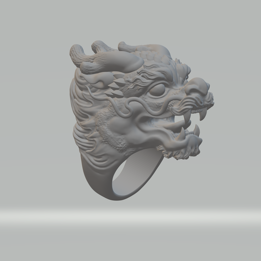 Dragon Ring 3D Model 3D print model 3D model