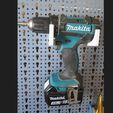 Makita18v.jpg Angle holder for hand drills for Küpper perforated walls