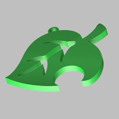 imagem_2023-07-16_234154917.png Fichier STL animal crossing leaf nintendo swicth porte-clés・Modèle à télécharger et à imprimer en 3D
