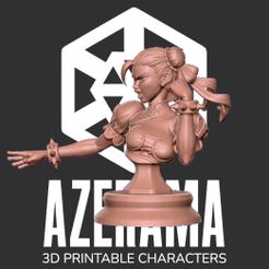 ChunLi_BUSTThumb.jpg Archivo 3D BUSTO DE CHUN-LI LISTO PARA IMPRESIÓN 3D・Objeto para impresora 3D para descargar