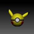 ZBrush-Document.jpg Pokemon Pikachu Pokeball