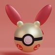 pokeball-plusle-render.jpg Pokemon Plusle Minun Pokeball