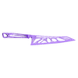 topology chef knife blade v23.stl Generative design chef knife
